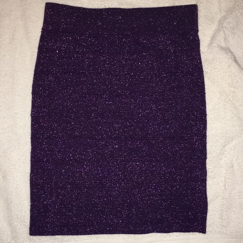 Sparkly purple skirt